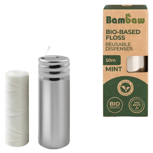 Zobna nitka s posodico // veganska