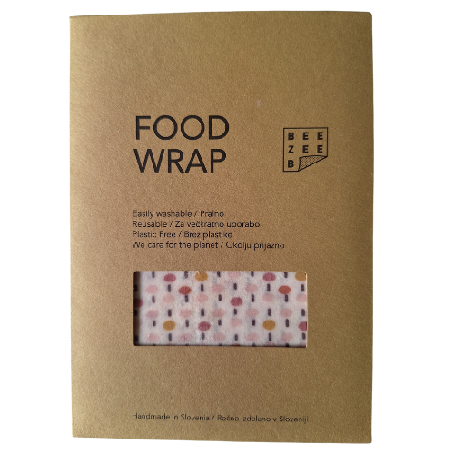 Food Wrap (povoščena krpica) // 1 kos – roza